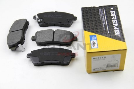 Гальмівні колодки перед. Ford Fiesta VI 08- (TRW) BREMSI BP3316