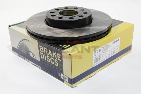 Гальмівний диск перед. Caddy III 650kg (288x25) BREMSI CD7218V