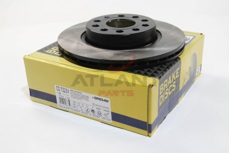 Тормозной диск перед. Caddy III/Golf V/VI/Jetta/Octavia 04- (280x22) BREMSI CD7223V