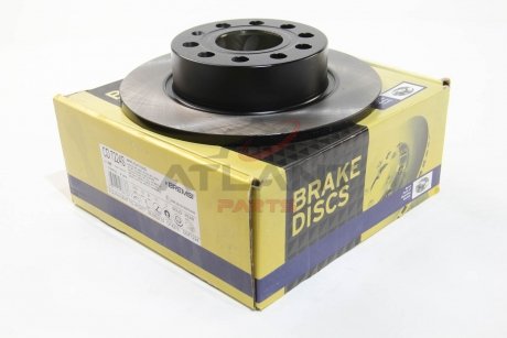 Тормозной диск зад. Caddy III/Octavia/Golf V/VI 04- (255x10) BREMSI CD7224S