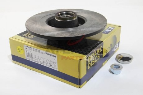 Тормозной диск зад. Reanult Scenic II/Megane II 03- (270x10) (+ABS) BREMSI CD7570S
