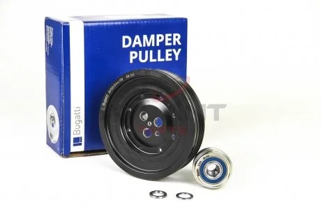 Шків колінвалу + шків генератора 2.0D/2.2D TRANSIT/MONDEO III 00-07 BUGATTI BPSD1044-ND