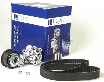 Фото к-кт ГРМ (помпа + 2 ролика + ремень + крепеж) A3/A4A6 1.9TDI/2.0TDI -08, VW Golf |V, V Passat 00 BUGATTI KBU10380C К-кт ГРМ (помпа + 2 ролика + ремень + крепеж) A3/A4A6 1.9TDI/2.0TDI -08, VW Golf |V, V Passat 00 BUGATTI KBU10380C