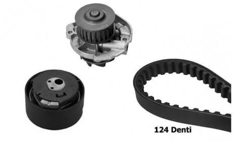 К-кт ГРМ (ремень+помпа+ролик) 500 (312_) 1.4 07- BUGATTI KBU5943A