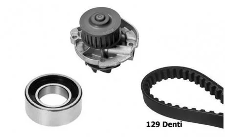 К-кт ГРМ (помпа+ролик+ремень) DOBLO 1.2 01- BUGATTI KBU5943B