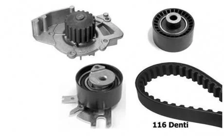 Pompa wodna + zestaw paska rozrządu BUGATTI KBU7409A