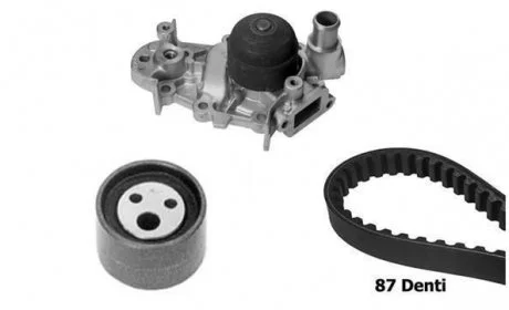 К-кт ГРМ (помпа +ролик+ремень) KANGOO 97-, RENAULT CLIO II 98-10 BUGATTI KBU7717A