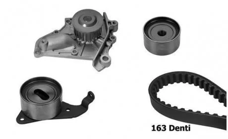 К-кт. ГРМ (ремень+2 ролика+помпа) AVENSIS 97-, RAV 4 I 94- BUGATTI KBU8505A