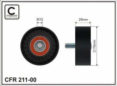 Ролик напрямний CAFFARO 211-00