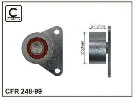 Промежуточный ролик Volvo/Ford/Renault 2.0 16V 95- CAFFARO 24899