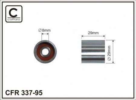 Паразитний ролiк Skoda/VW Golf V/Caddy II CAFFARO 33795