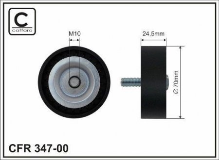 Ролик CHRYSLER, CITROEN, FIAT, MITSUBISHI.PL CAFFARO 34700