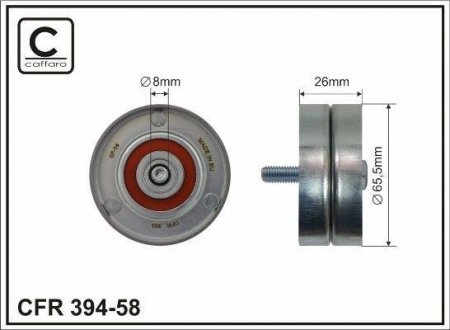 ROLKA PASKA ALTERN. CITROEN C5/C8/XANTIA II PEUGEOT 406/407/605/607/807 CAFFARO 39458