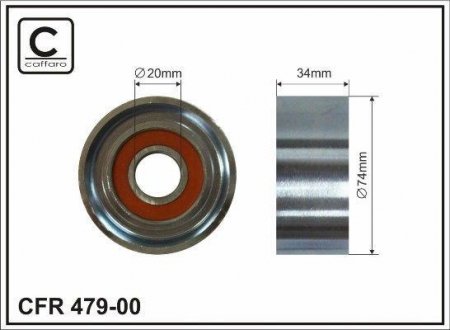 Ролик напрямний CAFFARO 47900