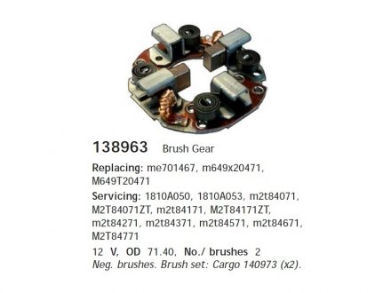 Щіткотримач стартера CARGO 138963