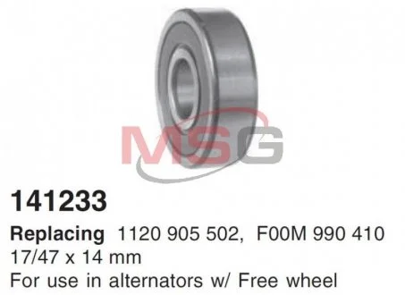 Фото підшипник кульковий d>30 CARGO 141233 Підшипник кульковий d>30 CARGO 141233