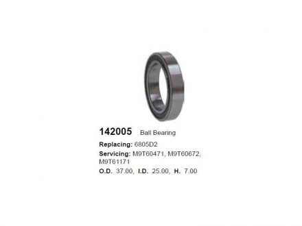 Підшипник кульковий d>30 CARGO 142005