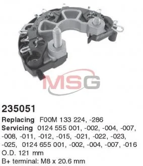 Випрямляч діодний CARGO 235051