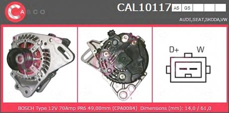 Генератор CASCO CAL10117AS