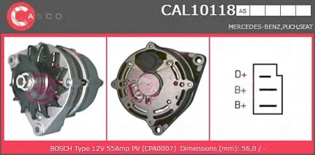 Генератор CASCO CAL10118AS (фото 1)