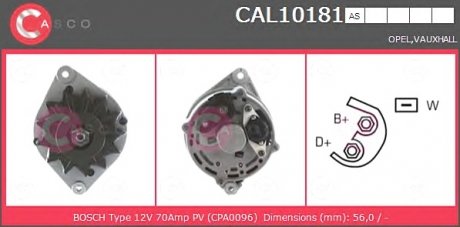 Генератор CASCO CAL10181AS (фото 1)