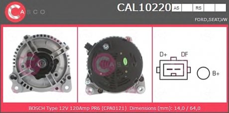 Генератор CASCO CAL10220AS