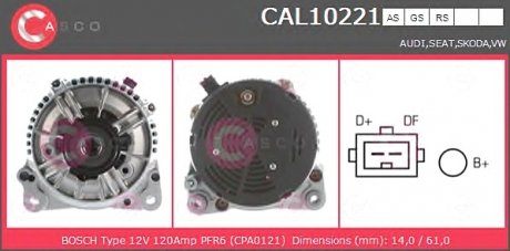 Генератор CASCO CAL10221AS