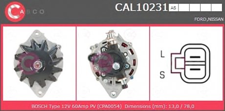 Генератор CASCO CAL10231AS (фото 1)