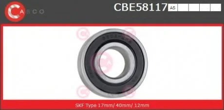 Фото подшипник CASCO CBE58117AS Подшипник CASCO CBE58117AS