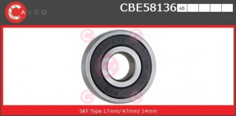 Підшипник CASCO CBE58136AS