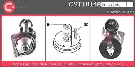 Стартер CASCO CST10148AS (фото 1)