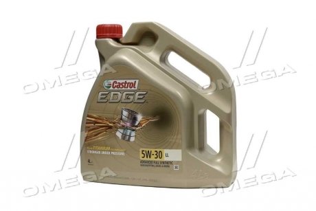 Масло ДВС 5W-30 EDGE LL ACEA C3, VW 504 00/507 00, 4л, синт. CASTROL 15668E (фото 1)