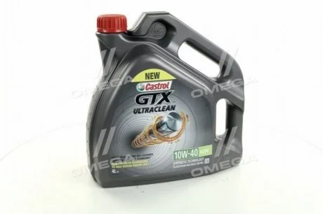 Масло моторн. GTX ULTRA CLEAN 10W-40 A3/B4 (Канистра 4л) CASTROL 15A4E0