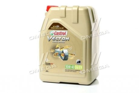 Олія моторна. VECTON LONG DRAIN 10W-40 E6/E9 (Бочка 20л) CASTROL 15B9D1