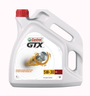 Масло моторное GTX C4 5W-30 (4 л) CASTROL Urgtx5c44x4l (фото 1)