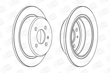 Диск гальмівний задній E30 316/325 82-94 (258*10) CHAMPION 561132CH