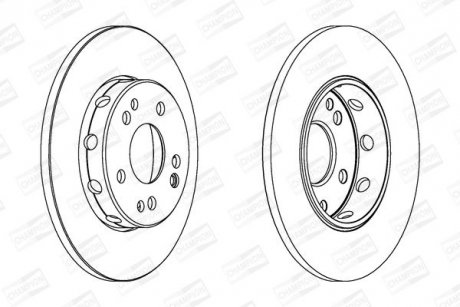 Диск гальмівний передн. W124 CHAMPION 561332CH