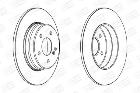 Диск гальмівний задн.W203/210 96- CHAMPION 562014CH