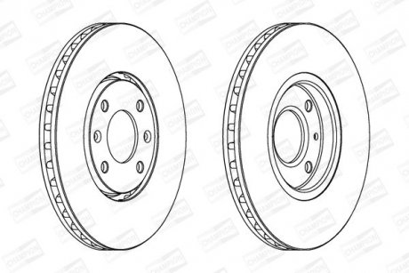 Диск тормозной CHAMPION 562019CH