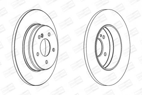 Гальмівний диск CHAMPION 562051CH (фото 1)