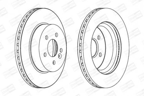 Диск тормозной CHAMPION 562099CH