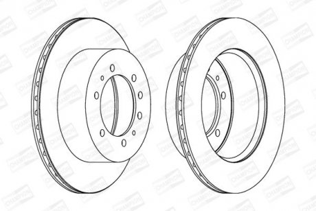 Гальмівний диск CHAMPION 562223CH1 (фото 1)