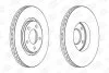 Гальмівний диск передній CHRYSLER GRAND VOYAGER, VOYAGER/ DODGE CARAVAN/ FIAT FREEMONT CHAMPION 562292CH (фото 1)