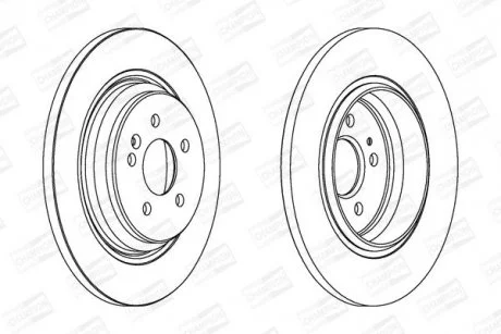 Гальмівний диск задній MERCEDES-BENZ M-CLASS CHAMPION 562323CH