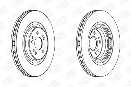 Гальмівний диск передній MERCEDES-BENZ M-CLASS CHAMPION 562402CH1