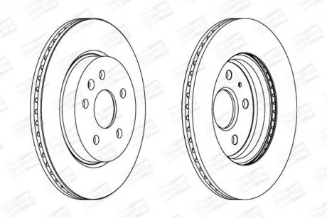 Гальмівний диск задній Chevrolet Malibu / Opel Insignia A CHAMPION 562463CH