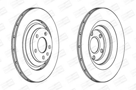 Гальмівний диск задній Audi A6 (2004->) CHAMPION 562512CH