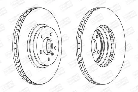 Диск гальмівний передн.3 E90,X1 E84 04- CHAMPION 562519CH1