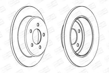 Гальмівний диск задній CHRYSLER VOYAGER, GRAND VOYAGER/ DODGE CARAVAN/ JEEP CHEROKEE/ SSANGYONG CHAMPION 562646CH