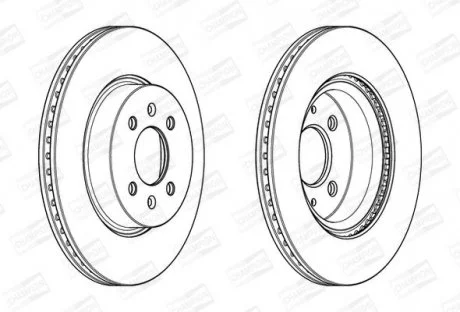 Гальмівний диск передній Hyundai i20 / KIA Rio CHAMPION 562944CH